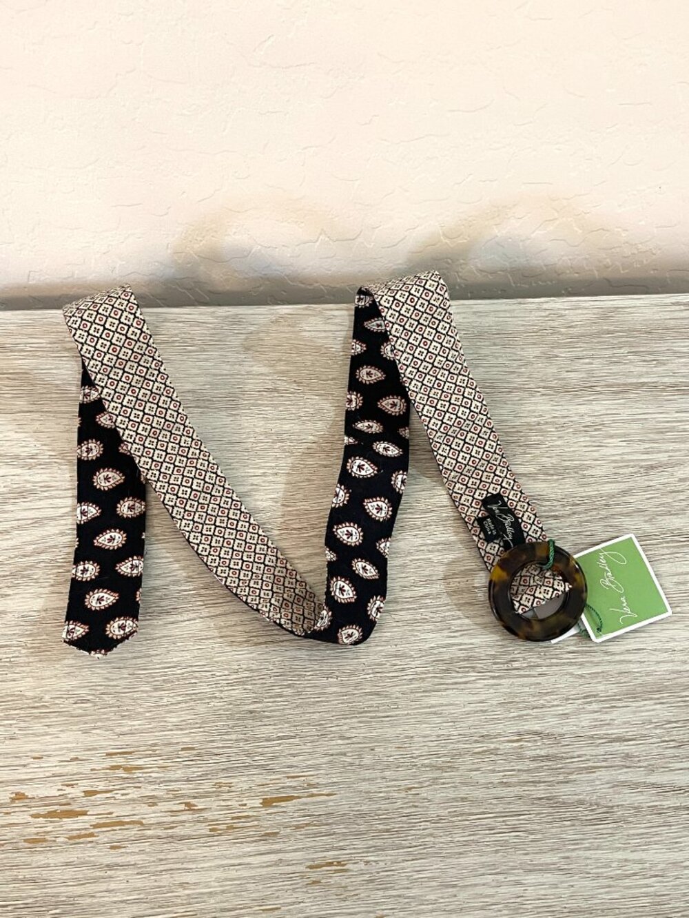 New Vera Bradley Belt Classic Black Fabric NWT - Picture 3 of 8